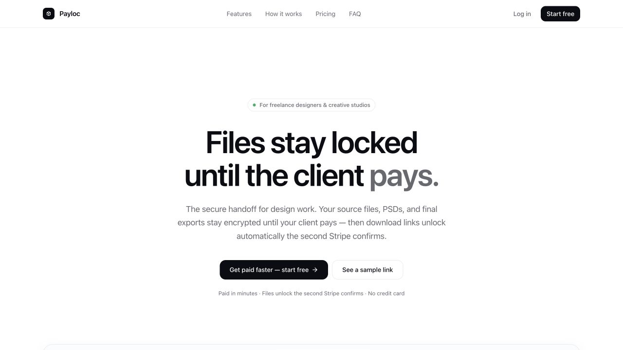 Payloc website