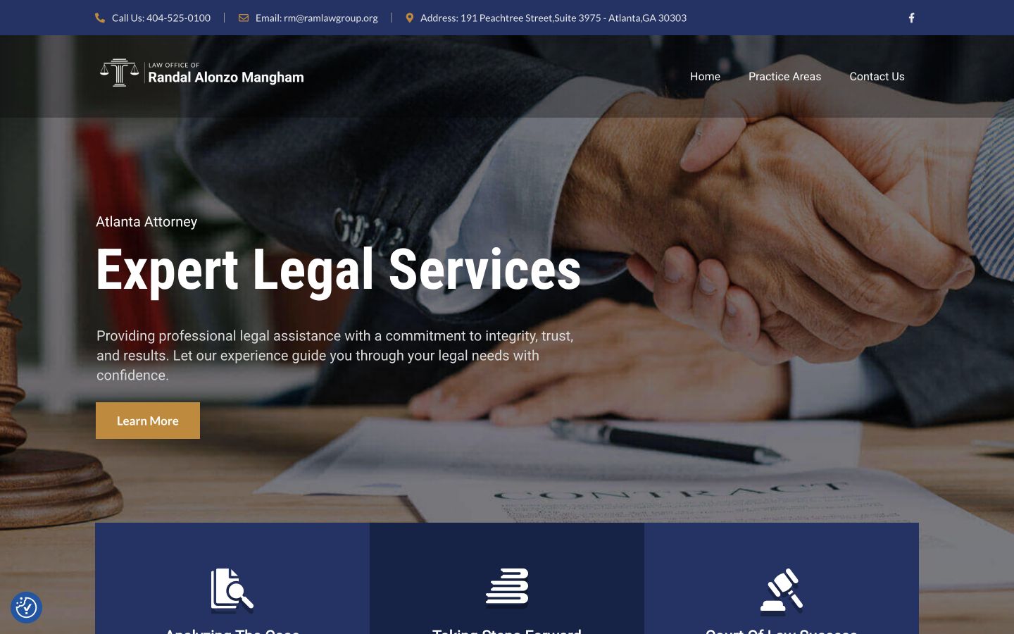 RAM Law Group website